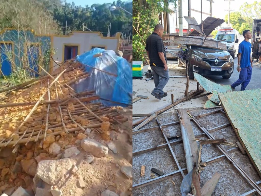 Ventania revela fragilidades nos bastidores: cenários de novelas da Globo sofrem com temporais no Rio