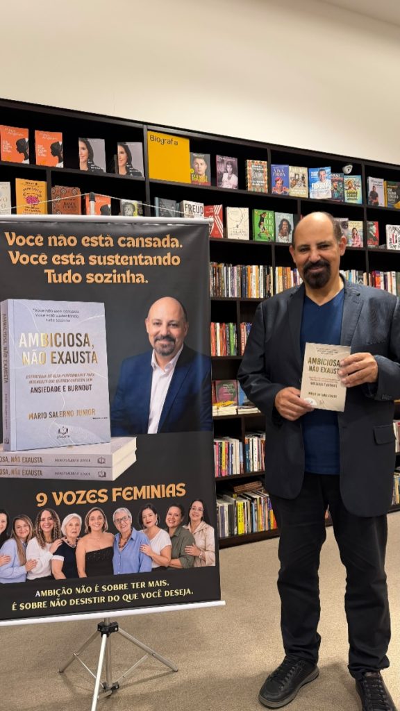 “Ambiciosa, Não Exausta” entra para a lista de mais vendidos e autor leva debate ao aEmpreendedora Experience, em Curitiba.