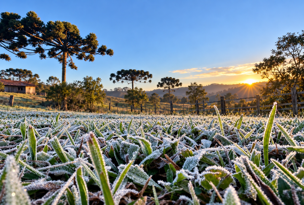 Frio ganha força no Paraná e termômetros podem chegar a 1°C após período de chuvas